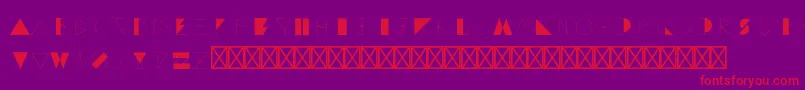More about GeoeastonRegular Font GeoeastonRegular Font – Red Fonts on Purple Background