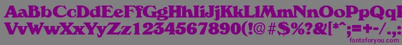 VeronaExtrabold Font – Purple Fonts on Gray Background