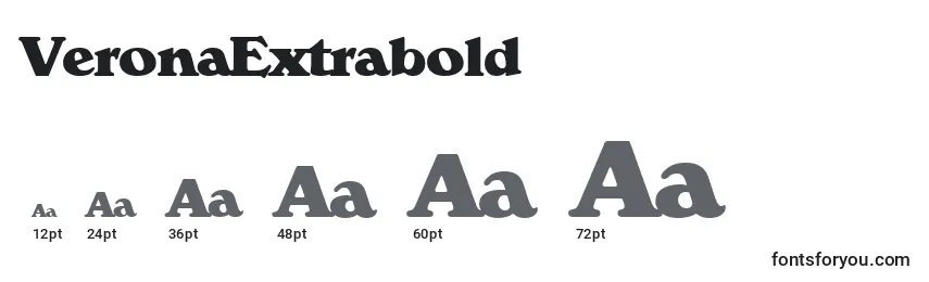 Размеры шрифта VeronaExtrabold