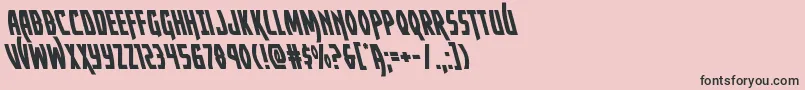 Yankeeclipperleft Font – Black Fonts on Pink Background