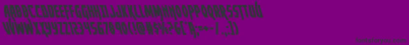 Yankeeclipperleft Font – Black Fonts on Purple Background