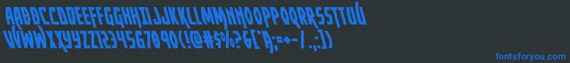 Yankeeclipperleft Font – Blue Fonts on Black Background
