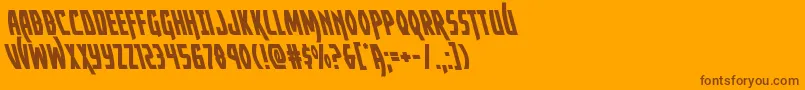 Yankeeclipperleft Font – Brown Fonts on Orange Background