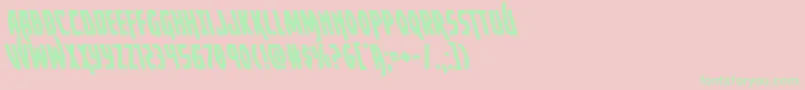 Yankeeclipperleft Font – Green Fonts on Pink Background