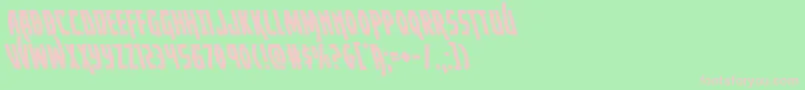 Yankeeclipperleft Font – Pink Fonts on Green Background