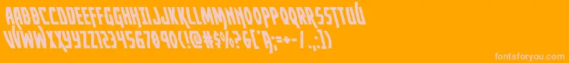 Yankeeclipperleft Font – Pink Fonts on Orange Background