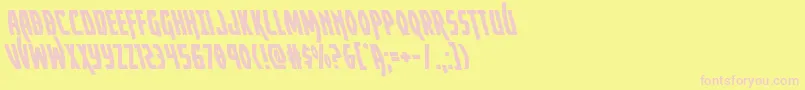 Yankeeclipperleft Font – Pink Fonts on Yellow Background