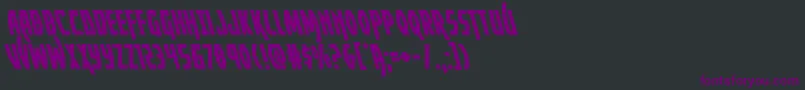 Yankeeclipperleft Font – Purple Fonts on Black Background