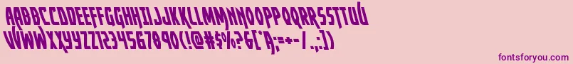 Yankeeclipperleft Font – Purple Fonts on Pink Background