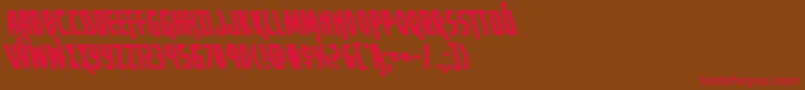 Yankeeclipperleft Font – Red Fonts on Brown Background