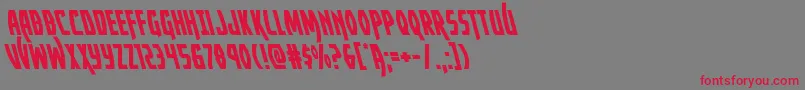 Yankeeclipperleft Font – Red Fonts on Gray Background