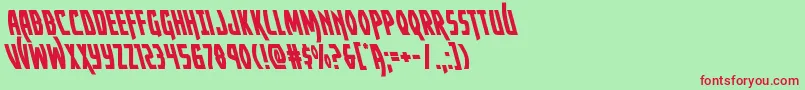 Yankeeclipperleft Font – Red Fonts on Green Background