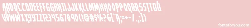 Yankeeclipperleft Font – White Fonts on Pink Background