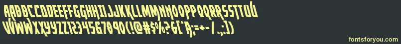 Yankeeclipperleft Font – Yellow Fonts on Black Background