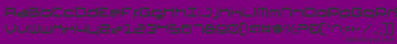 ThundergodIiCondensed Font – Black Fonts on Purple Background