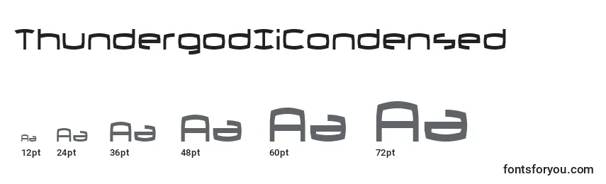 ThundergodIiCondensed Font Sizes