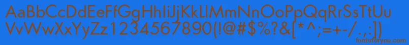 Orenburgc-fontti – ruskeat fontit sinisellä taustalla