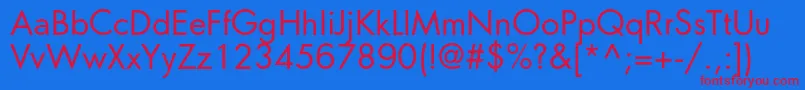 Orenburgc Font – Red Fonts on Blue Background