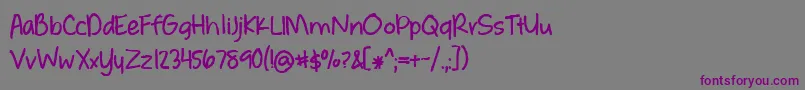 BmdWhateverItTakesBold Font – Purple Fonts on Gray Background
