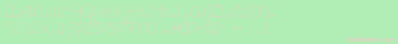 MissStephams Font – Pink Fonts on Green Background