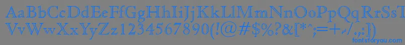 More about CedaropenfaceRegular Font CedaropenfaceRegular Font – Blue Fonts on Gray Background