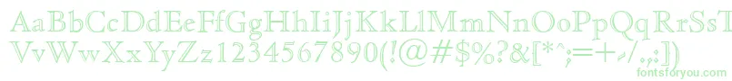 CedaropenfaceRegular Font – Green Fonts on White Background