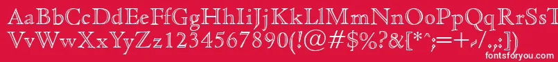 CedaropenfaceRegular Font – White Fonts on Red Background