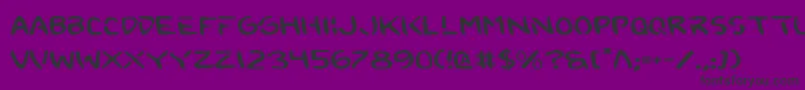 2toonExpanded Font – Black Fonts on Purple Background