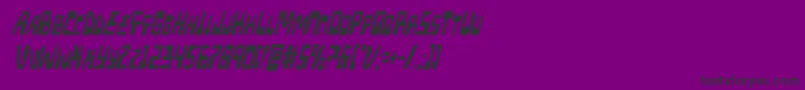 Xpedxtracondital Font – Black Fonts on Purple Background