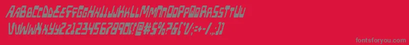 Xpedxtracondital Font – Gray Fonts on Red Background