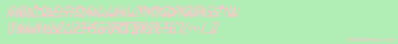 Xpedxtracondital Font – Pink Fonts on Green Background