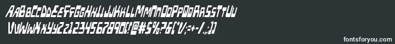 Шрифт Xpedxtracondital – белые шрифты на чёрном фоне