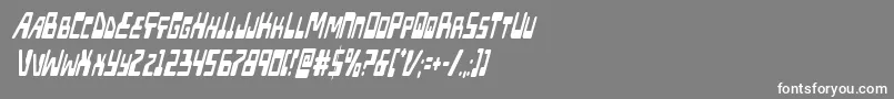 Xpedxtracondital Font – White Fonts on Gray Background