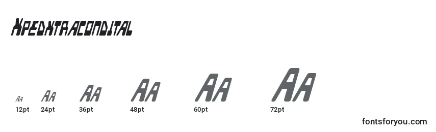 Xpedxtracondital Font Sizes