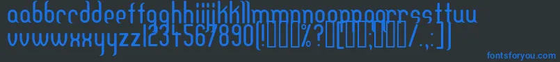 Dfteh Font – Blue Fonts on Black Background