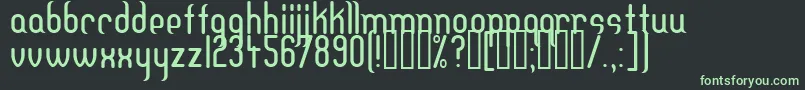 Dfteh Font – Green Fonts on Black Background