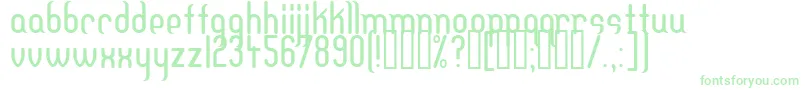Dfteh Font – Green Fonts on White Background