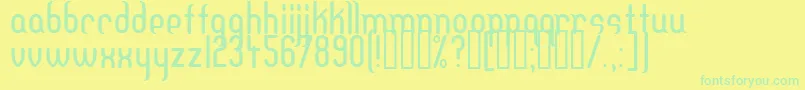 Подробнее о шрифте Dfteh Шрифт Dfteh – зелёные шрифты на жёлтом фоне