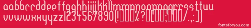 Dfteh Font – Pink Fonts on Red Background