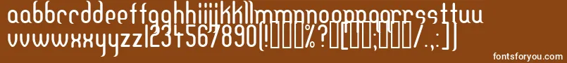 Dfteh Font – White Fonts on Brown Background