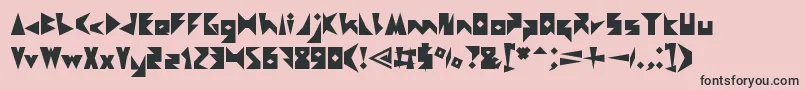 CreativeMind Font – Black Fonts on Pink Background