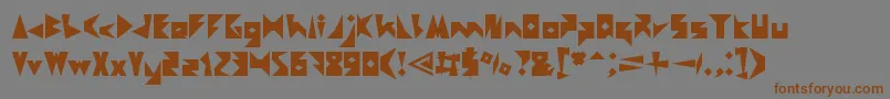 CreativeMind Font – Brown Fonts on Gray Background