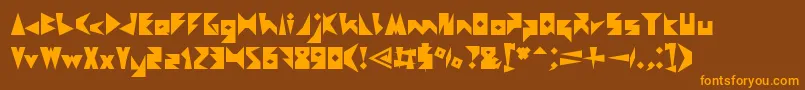 CreativeMind Font – Orange Fonts on Brown Background