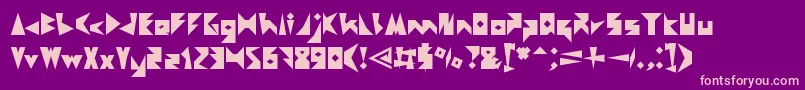 CreativeMind Font – Pink Fonts on Purple Background