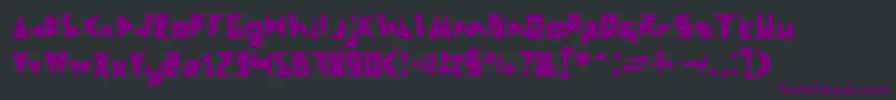 CreativeMind Font – Purple Fonts on Black Background