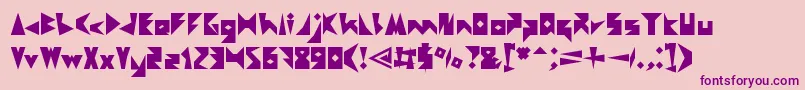 CreativeMind Font – Purple Fonts on Pink Background