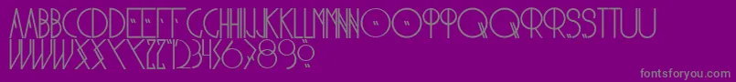Nonbellet2-Schriftart – Graue Schriften auf violettem Hintergrund