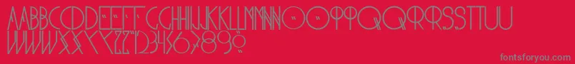 Nonbellet2 Font – Gray Fonts on Red Background