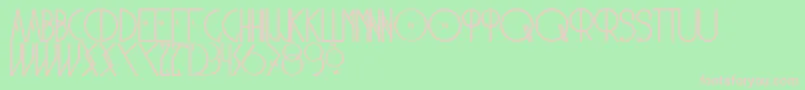 Nonbellet2 Font – Pink Fonts on Green Background