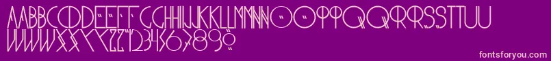 Nonbellet2 Font – Pink Fonts on Purple Background